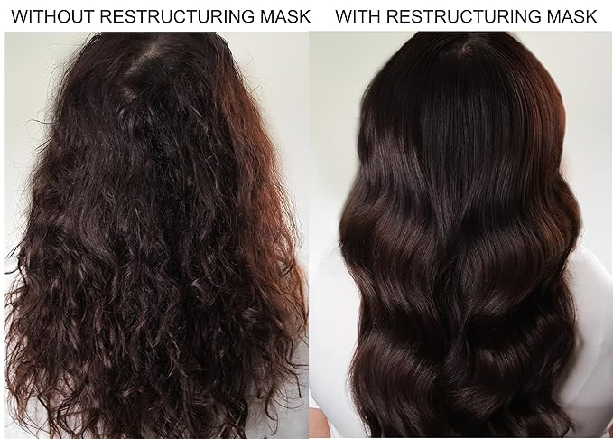 Alcôve - Restructuring Mask - Revitalizes & Offers Manageability - Deep Conditioning Hair Mask Made with Avocado & Moringa Oils - Hydrate, Repair, and Fortify Damaged Hair - Color-Safe - Vegan - 8.5oz