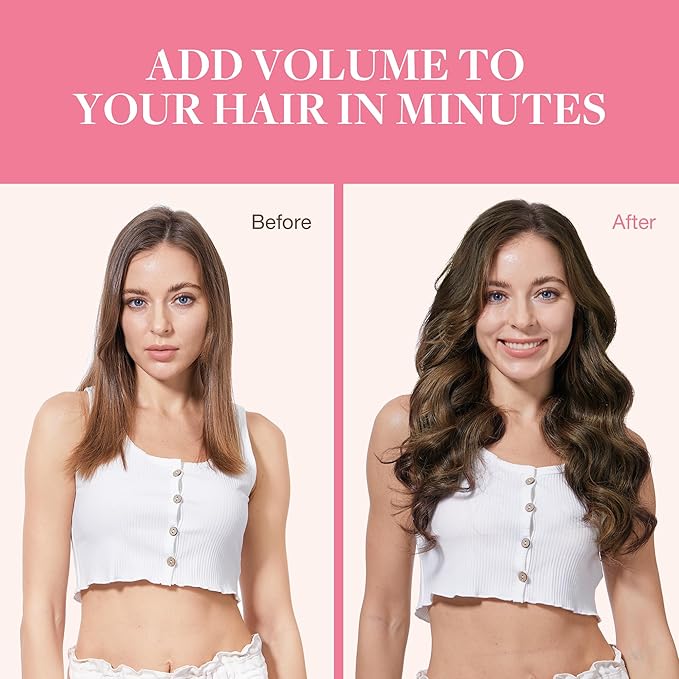 GOO GOO Clip in Hair Extensions Real Human Hair, Remy Human Hair Extensions Clip ins for Women, Natural Human Hair, 12inch 85g 7Pcs, #2/6/2 Balayage Dark Brown to Chestnut Brown