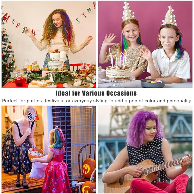 Temporary Hair Color Spray, Fired Red Hair Dye Pomades for Kids and Women-Perfect for Cosplay, Christmas, and Halloween Parties, Natural Washable Quick-Drying, One-Time Use in one wash (Red, 120ml)