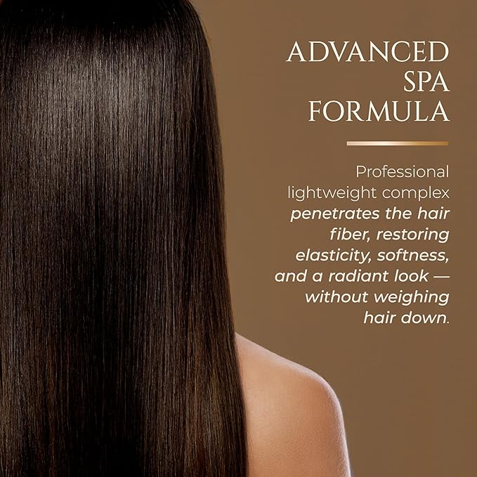 HADAT Hydro Spa Hair Treatment – Professional Hair Mask for Deep Moisturizing Repair and Shine – Macadamia Oil – Salon Quality for Dry Damaged Color-Treated Hair – Israeli Haircare, 16.9 Fl Oz