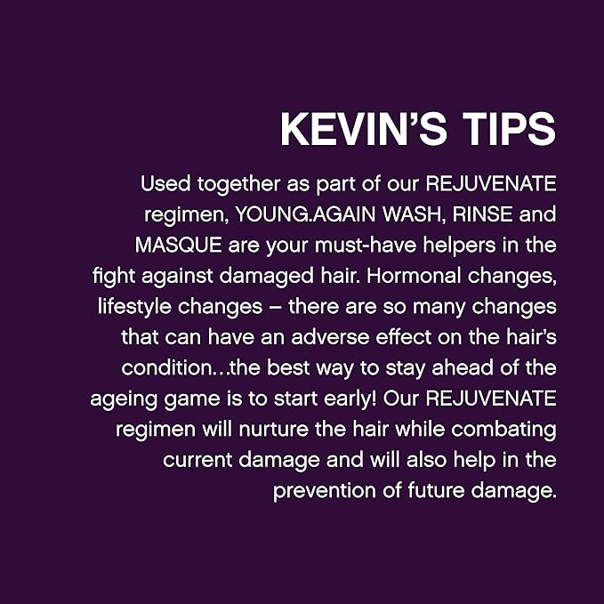 KEVIN.MURPHY YOUNG.AGAIN.RINSE - Moisturising Anti-Ageing Conditioner - For Ageing, Dry, Damaged & Brittle Hair - Hair Repair - With Amino Acids - Sulphate & Paraben Free - 1 L / 33.8 fl oz