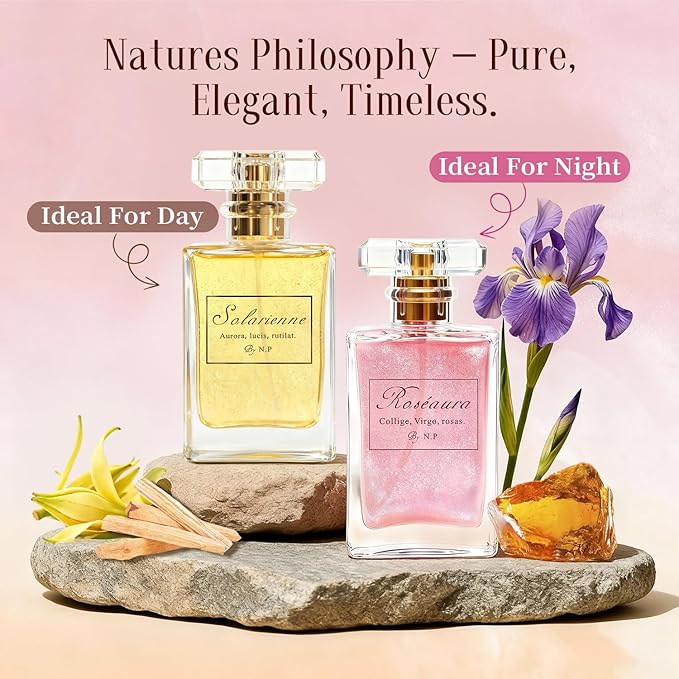 NP NATURES PHILOSOPHY Hair Perfume, Leave-in Hair Serum & Shine Hair Spray for Women, Anti-Frizz, Long Lasting Fragrance, Lightweight Conditioner & Glossier Hair Perfume oils - 2 Pack