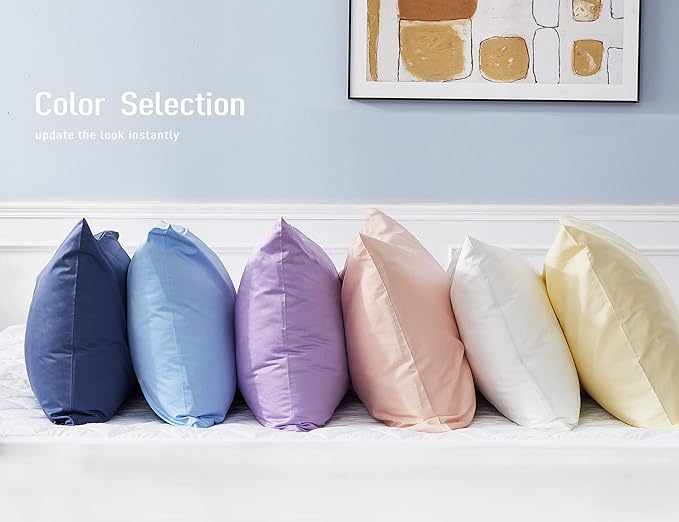 Sunflower Body Pillowcase 100% Cotton Long Pillow Cover/Case Envelope Closure 1 Pack, 21×54 inches Light Brown, Soft and Breathable