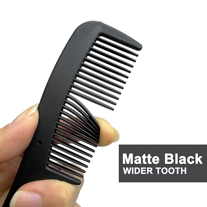 Bulk Hair Combs, Combs Individually Wrapped, Hair Combs in Bulk for Women, Kids, Hotel, Airbnb, Shelter, Homeless, Charity, and Church (Black) (5.9 inches, 250, Count)