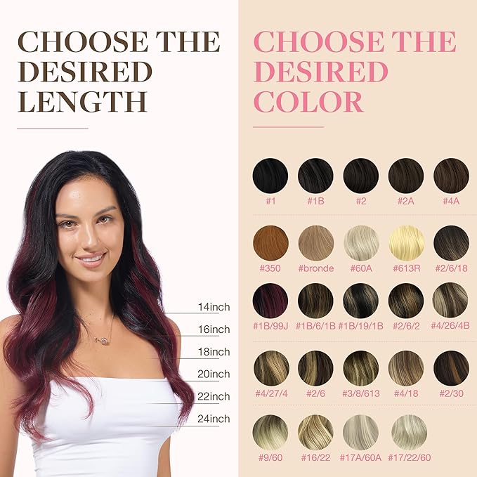 GOO GOO Tape in Hair Extensions Human Hair, 1/99 Balayage Jet Black to Red, 10inch 30g 20pcs, Skin Weft Seamless Invisible, Silky Straight with Thick Ends, Remy Human Hair
