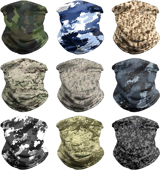Neck Gaiter Face Cover - Sun Protection Mask Balaclava for Men and Women