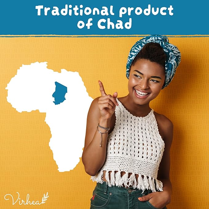 Chebe Powder for Natural & 4C Hair (3.5oz / 100g) – Authentic African Hair Growth Treatment from Chad – Moisturizing & Strengthening Hair Mask – Helps Reduce Breakage & Retain Length