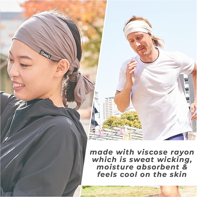 CHARM Japanese Headband Pirate Bandana - Men Ninja Head Wrap Women Hair Band