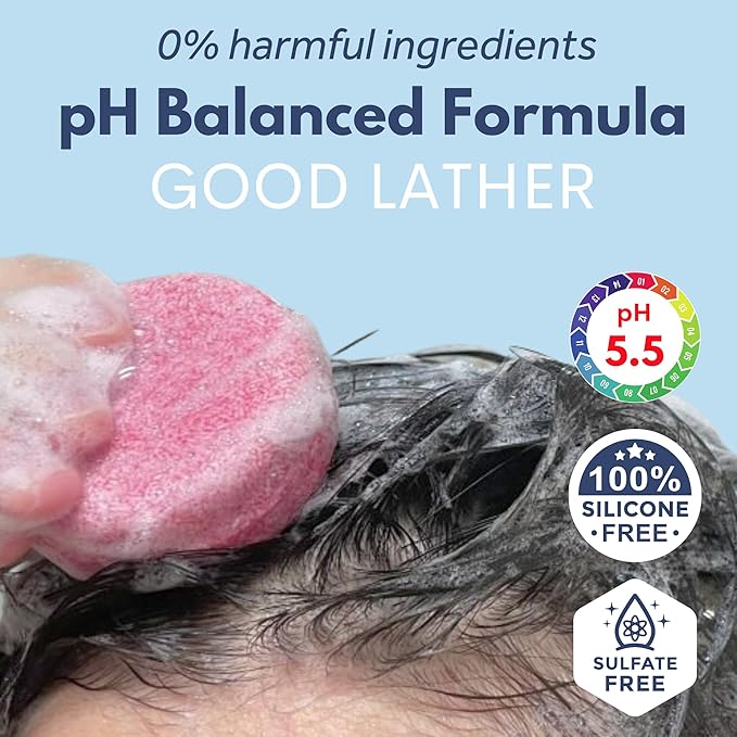 Ginger Rosemary & Rice Water Shampoo Bar Pack 3 - Hair Growth, Thickening, Strengthening, Anti Hair Loss, Volumize & pH Balanced - Sulfate & Silicone Free For All Hair Type