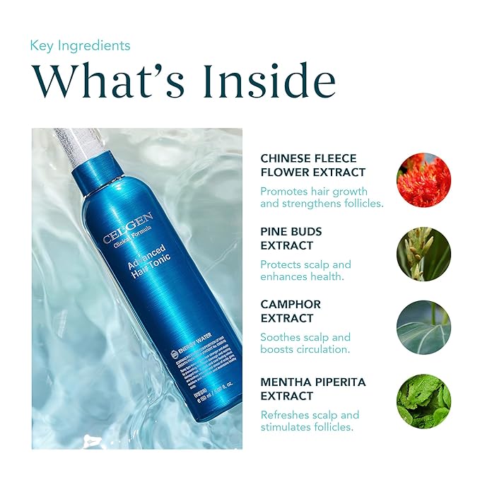 Advanced Hair Tonic – Scalp Clarifying Spray for Hair Thickening - Soothing Deep Clean Tonic for Thinning Scalp, Nourishing Daily Care with Menthol Refresh and Botanical Extracts (5.07 fl oz)