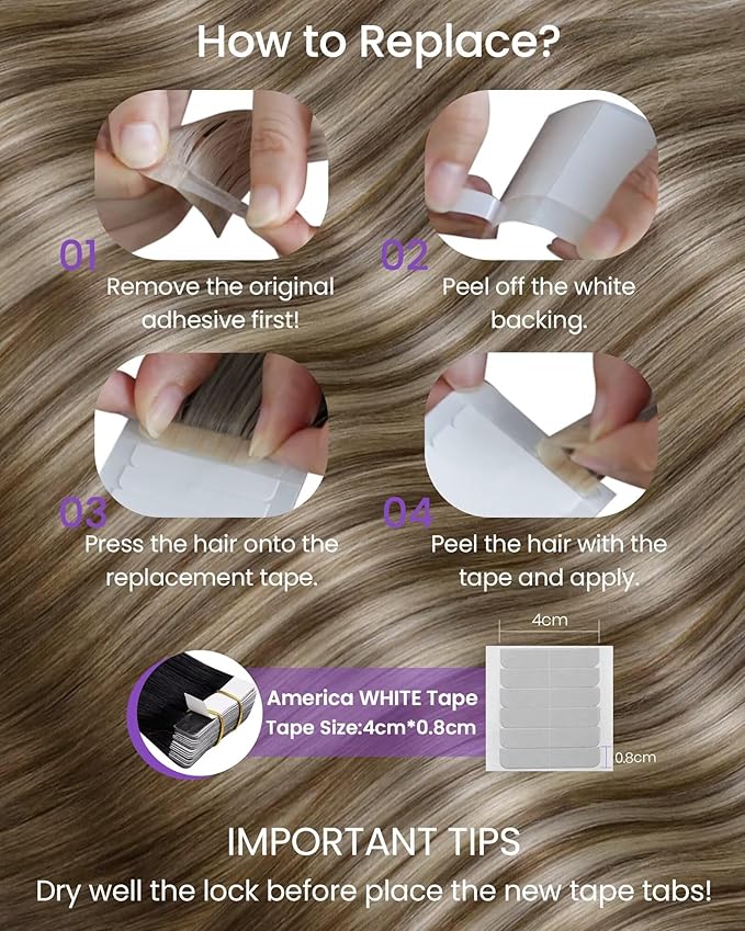 LaaVoo Tape in Hair Extensions Human Hair Balayage Light Brown Fading to Platinum Blonde with Brown Tape in Extensions Seamless Tape on Hair Extensions Soft Hair 22inch 20pcs 50g
