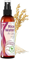 Seven Minerals Rice Water Spray for Hair Growth - Fermented with Rose Water Aloe Vera & MSM - Vegan, Non-Greasy, Light, 4 fl oz
