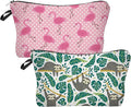 2 Pcs Cosmetic Bag for Women Small Make Up Bag Waterproof Travel Toiletries Pouch with Zipper for Organizing Small Items, Gift Bags for Birthday Christmas(Animal)