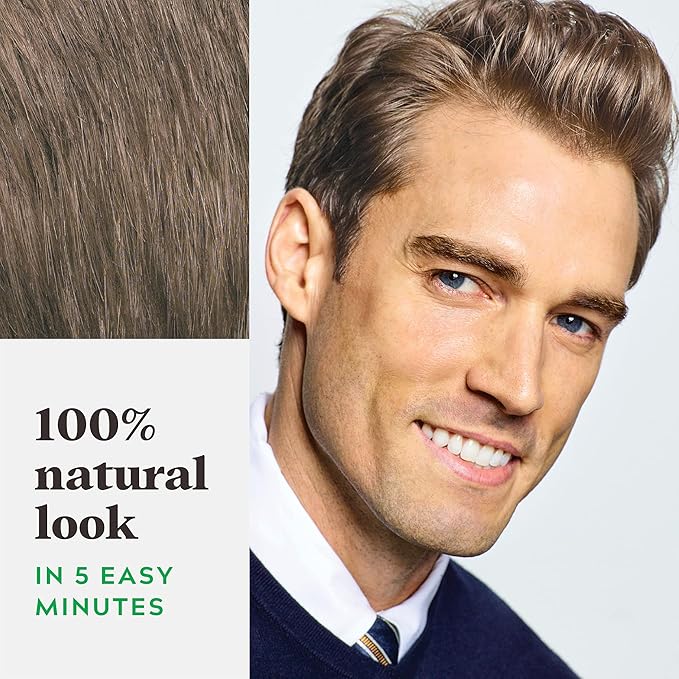Just For Men Shampoo-In Color (Formerly Original Formula), Mens Hair Color with Keratin and Vitamin E for Stronger Hair - Ash Brown, H-20, Pack of 1