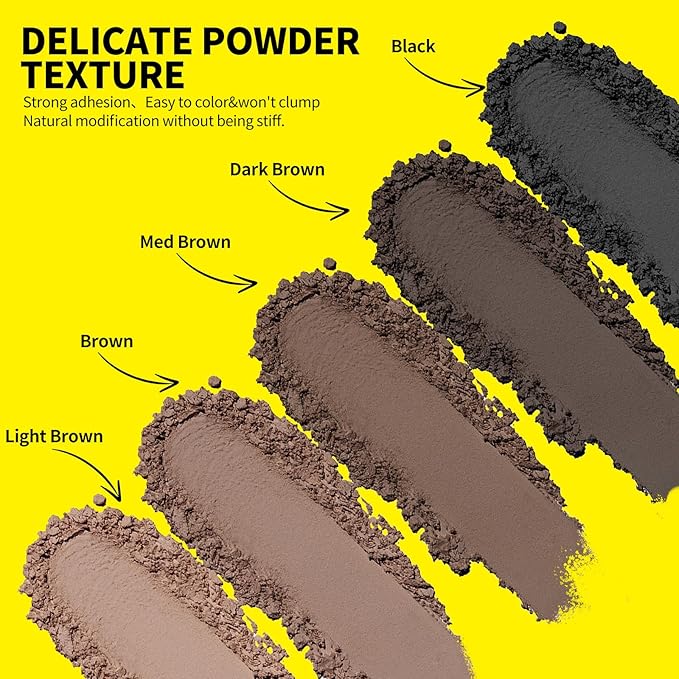 Sevich Hairline Powder 10g 2-Pack with Brush, Instantly Conceals Hair Loss & Thinning, 48H Waterproof Root Touch Up Powder, Natural Hair Shadow Toppers for Women & Men, 2 Box = 5 Boxes,Medium Brown