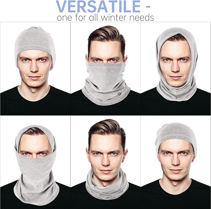 Winter Neck Gaiter Warmer, Soft Fleece Face Mask Scarf for Cold Weather Skiing Cycling Outdoor Sports
