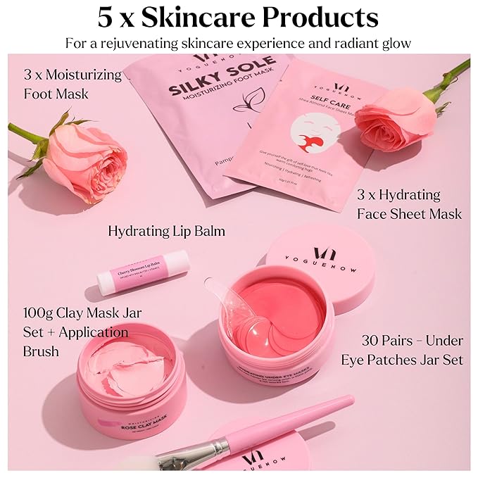 Spa Gifts for Women - Premium Self Care Spa Kit With Bath, Skin Care Sets & Self Care Items - Ultimate Pampering Set - Christmas Gifts for Women - Birthday Gifts- Spa Gift Baskets (Pack of 20)