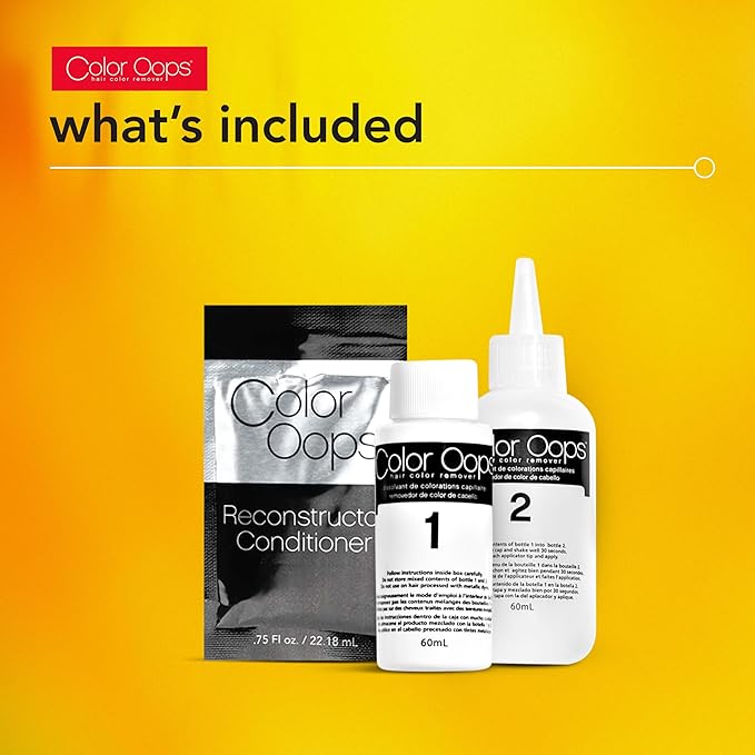 Color Oops Extra Conditioning Hair Color Remover and Reconstructor Conditioner Bundle, Hair Dye Remover Processes in 20 Minutes, Safely Removes Permanent & Semi-Permanent Dye