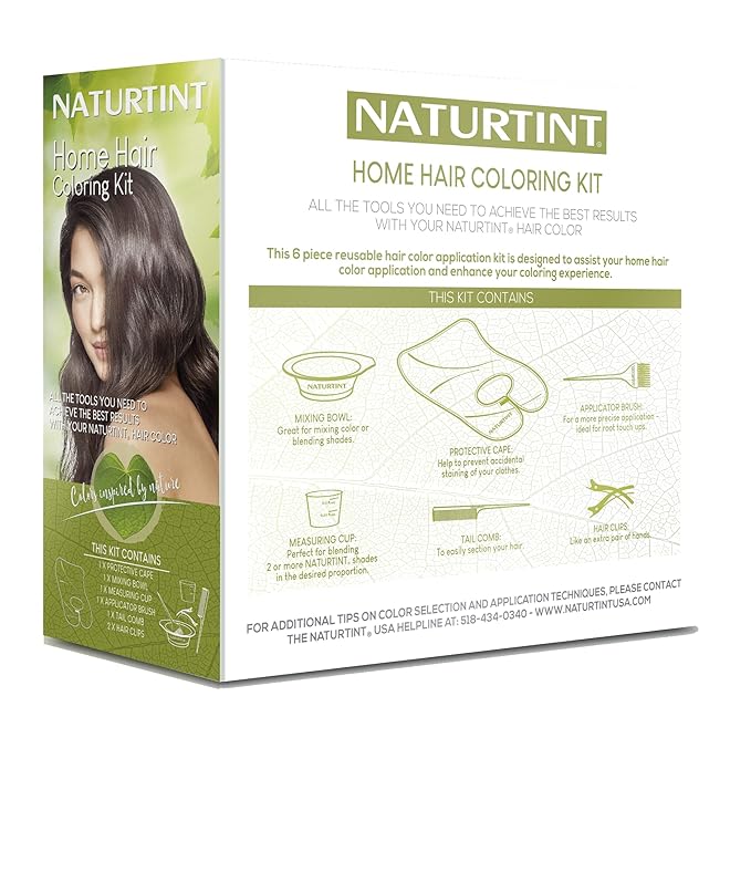 Naturtint Home Hair Coloring Kit – 6-Piece, Reusable, Hair Color Application Kit