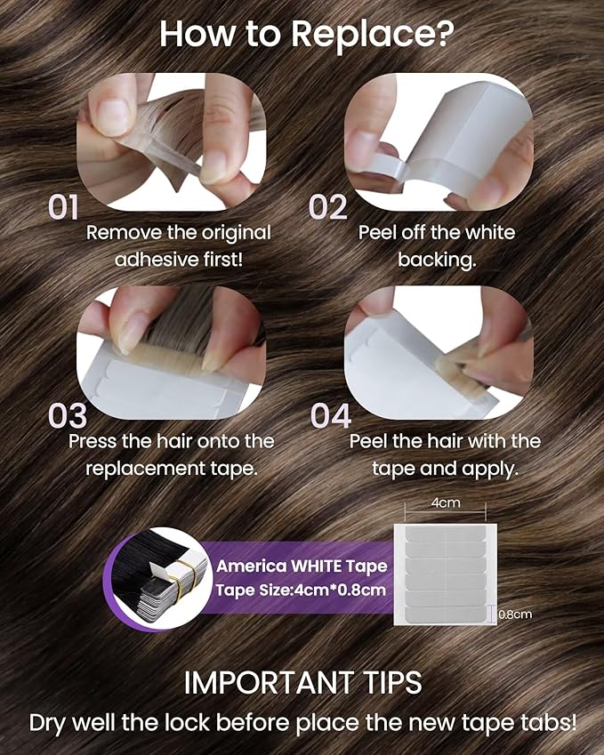LaaVoo Tape in Hair Extensions Human Hair Balayage Dark Brown to Light Brown Hair Extensions Tape in Real Human Hair Tape on Hair Extension for Women 18 inch 100g 40pcs
