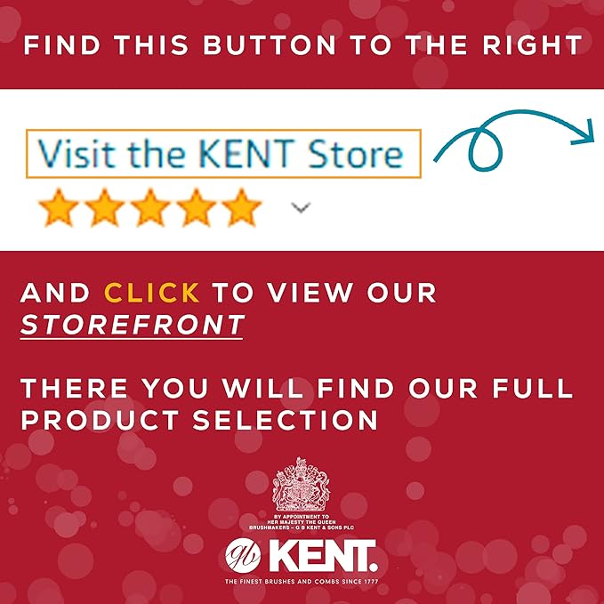 Kent A FOT Tortoise Fine Tooth Handmade Pocket Comb for Men, Women and Kids, Hair Comb Straightener for Everyday Grooming and Styling, Beard and Mustache, Saw Cut and Hand Polished, Made in England