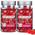 Hussell Hair Serum - No Rinse with Argan Macadamia & Avocado Oils - Vitamins A, E, Pro B5 - Conditioner for Women & Men - Pack of 2, 80 Capsules