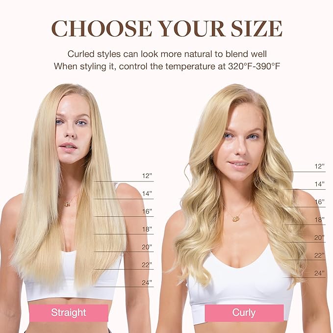 GOO GOO Clip in Hair Extensions Real Human Hair, Remy Human Hair Extensions Clip ins for Women, Natural Human Hair, 14inch 120g 7Pcs, 8A/22 Medium Brown Highlighted Golden Blonde