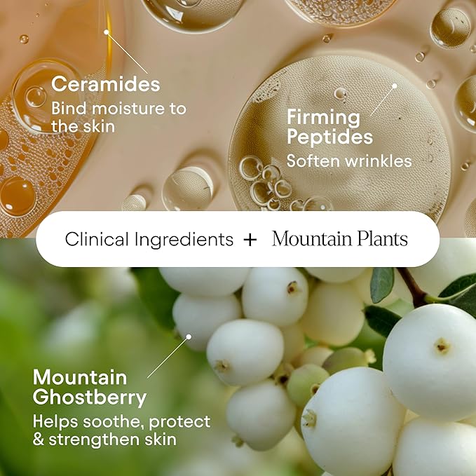 Alpyn Super Peptide & Ghostberry Moisturizer for Eczema, Barrier & Wrinkle Repair | Calm & Soothe Against Redness & Irritation | 1.7 oz / 50 ml