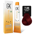 GK HAIR Global Keratin Professional Hair Color Cream Tube (3.4 Fl Oz/100ml) Nourishing & Cleansing Colors for Styling High Performance Long Lasting Permanent Natural Toner Dye