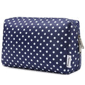 Narwey Cute Makeup Bag Travel Cosmetic Bag Organizer Toiletry Bag Make Up Bags with Compartments for Women Girls (Large, Polka Dot)