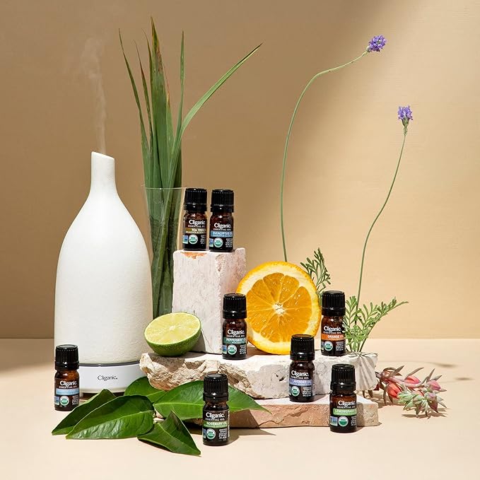 Cliganic Organic Rosemary Essential Oil, 100% Pure Natural, for Hair, Skin, Aromatherapy | Non-GMO Verified (Packaging May Vary)