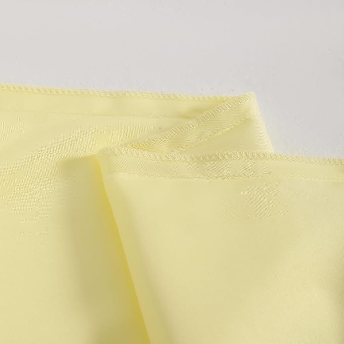 NTBAY 2 Pack Satin King Pillowcases for Hair and Skin, Luxurious and Silky Pillow Cases with Envelope Closure, 20x36 Inches, Light Yellow
