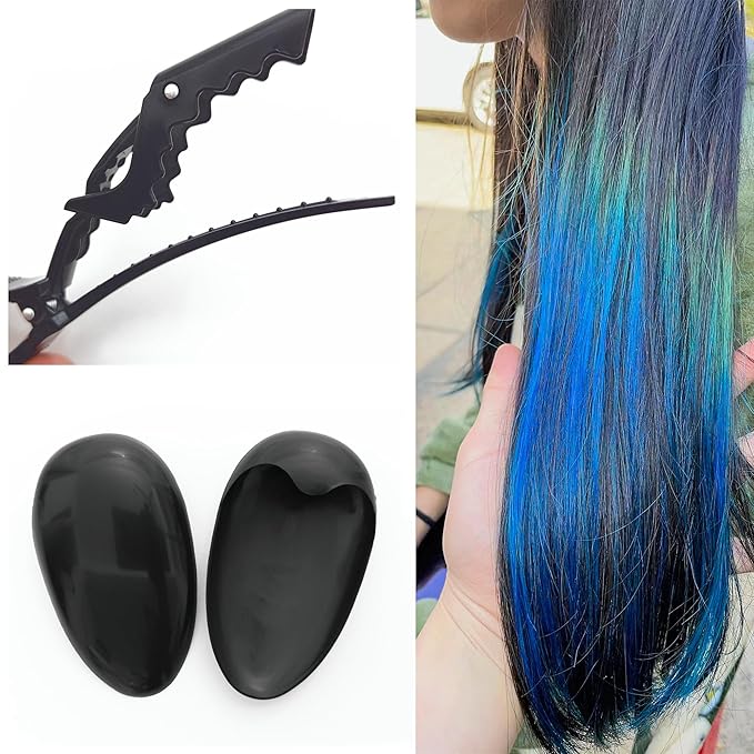 Hair Dye Coloring Kit 26 Pieces Hair Dye Kit Hair Coloring Products with Dye Brush, Ear Cover, Hair Cover, Shawl, Gloves, Hair Clip Kits for Hair Highlighting and Hair Coloring at Home
