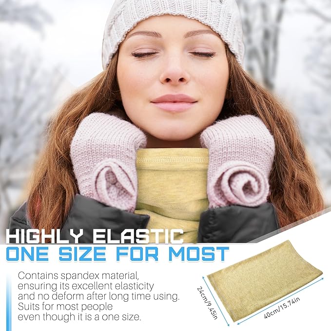 Winter Neck Gaiter Warmer, Soft Fleece Face Mask Scarf for Cold Weather Skiing Cycling Outdoor Sports