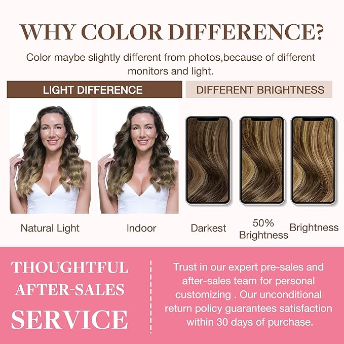 GOO GOO Clip in Hair Extensions Real Human Hair, Remy Human Hair Extensions Clip ins for Women, Natural Human Hair, 12inch 85g 7Pcs, #4/27/4 Balayage Chocolate Brown to Caramel Blonde