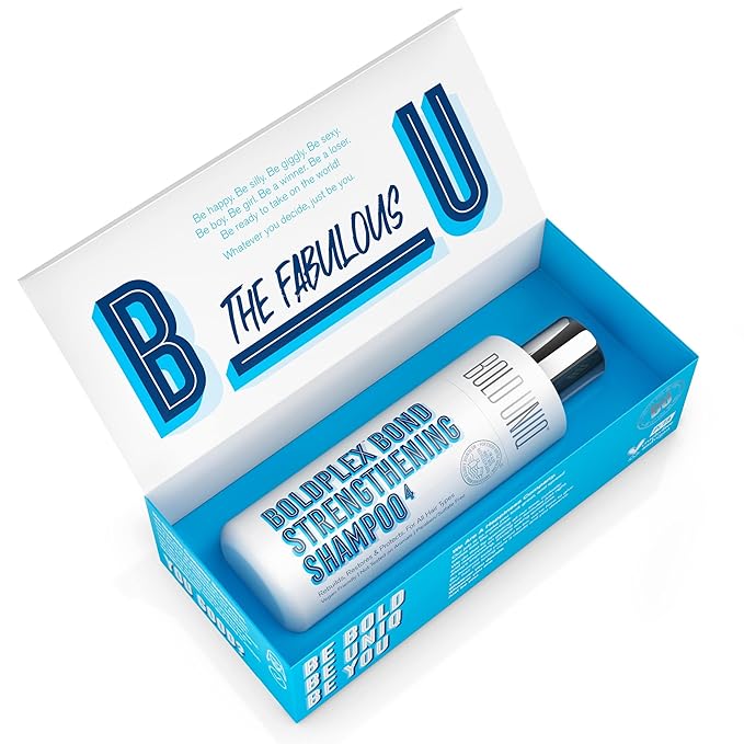 BoldPlex 4 Bond Strengthening Protein Shampoo for Dry Damaged hair - Hydrating Formula for Curly, Dry, Colored, Frizzy, Broken or Bleached Hair Types. Cruelty-free & Vegan
