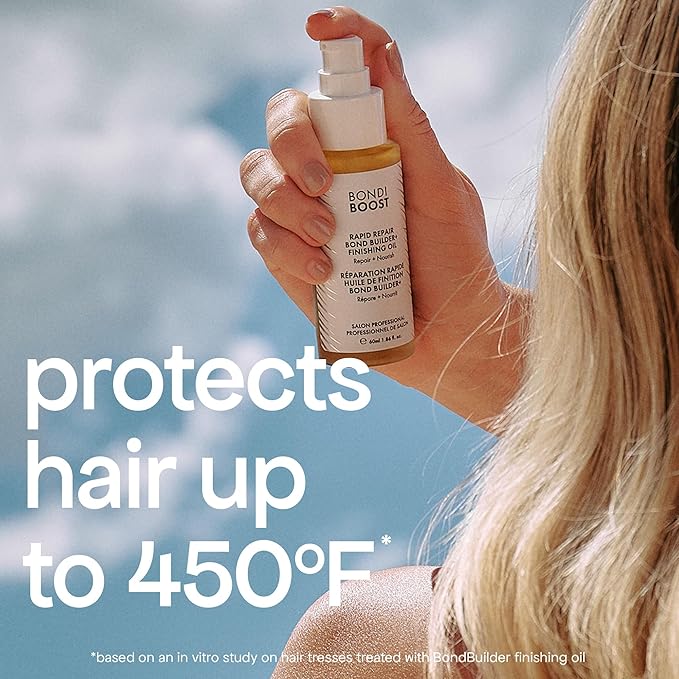 BONDIBOOST Rapid Repair Bond Builder Oil + Heat Protection [1.86 fl oz], Hair Oil for Damaged Hair, Strengthening & Nourishing Formula for Smoother + Healthier + Shinier Results