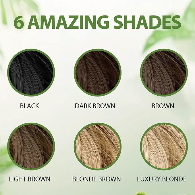 Light Blonde Hair Dye Shampoo for Gray Coverage - 3 IN 1 Hair Color Shampoo with Argan Oil & Ginseng, Ammonia & Paraben Free, Long Lasting Semi-Permanent Natural Color for Women & Men (500ml)