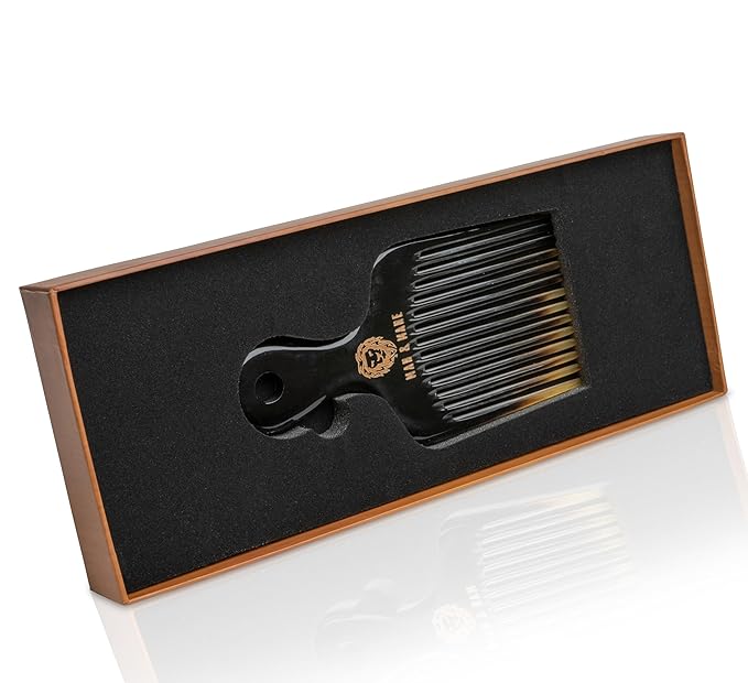 Premium Handmade 100% Oxhorn Anti-static Detangling Styling and Hair Pick Combs Combo Pack for Women & Men