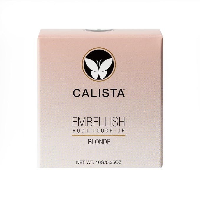 Calista Embellish Root Touch-Up, Blonde, Temporary Grey Cover and Root Concealer, 0.35 oz.