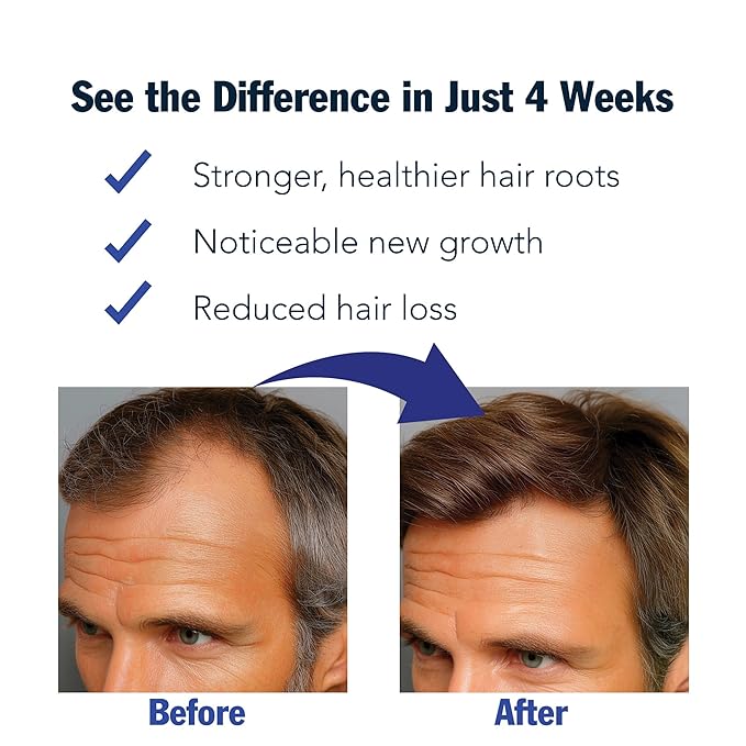 Rosemary Hair Growth Serum Roll-On – 3% Rosemary, 3% Redensyl, DHT-Blocking Scalp Serum for Thicker, Fuller Hair – For Women & Men (30 ml)