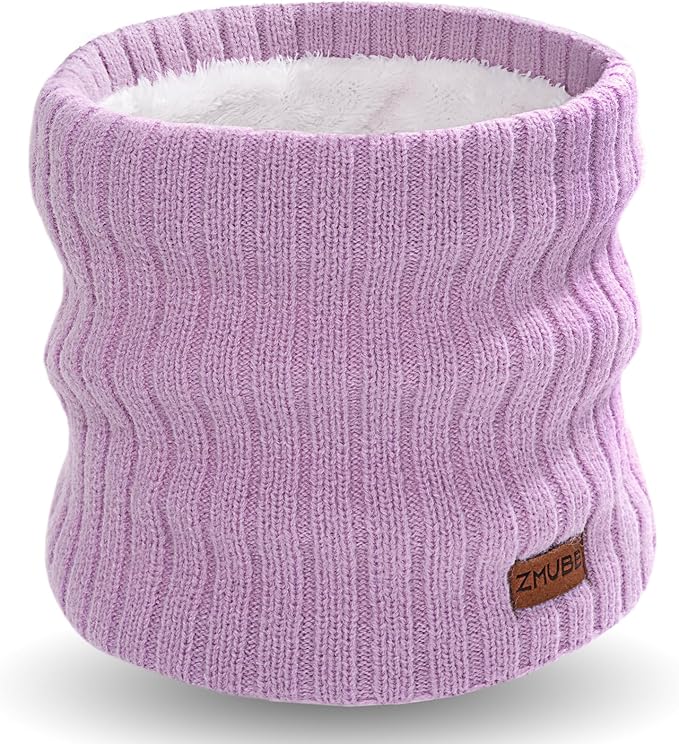 Neck Warmer Gaiter, Winter Fleece Lined Face Mask Scarf for Men Women, Thick Warm Cold Weather Running Ski Neck Cover