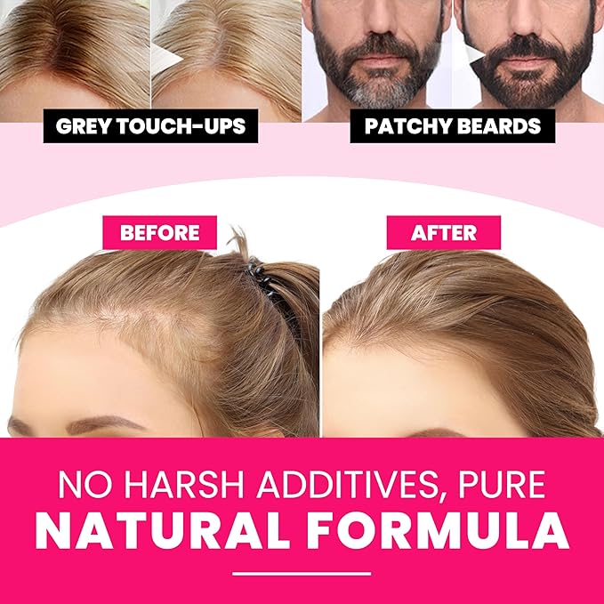 VELO Hairline Powder–LIGHT COFFEE Hair Root Touch Up Powder for Women & Men–Instantly Covers Gray Hair, Thinning Hair & Bald Spots–Sweatproof Root Cover Up–Puff & Mirror Compact, 13 Shades