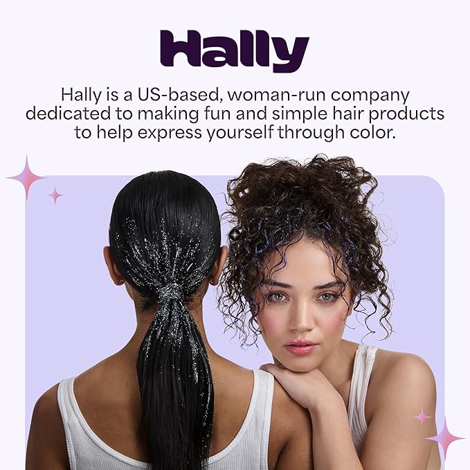 Hally Hair Temporary Hair Color, Shade Stix (Blue) - Hair Makeup Accessories for Kids, Teens & Adults - 12 ml Washable Hair Chalk & Dye for Festivals, Sporting Events & Parties