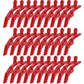 30 Pack Alligator Hair Clips for Styling, Sectioning Crocodile hair Clips Professional Barber Accessories for Salon of Thick Curly Volume Hair (Red)