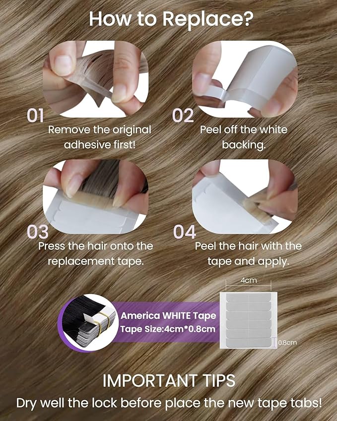 LaaVoo Tape in Hair Extensions Balayage Tape in Extensions Ombre Brown to Blonde Mix Light Brown Hair Extension Tape on Seamless 24 Inch 40pcs 100g