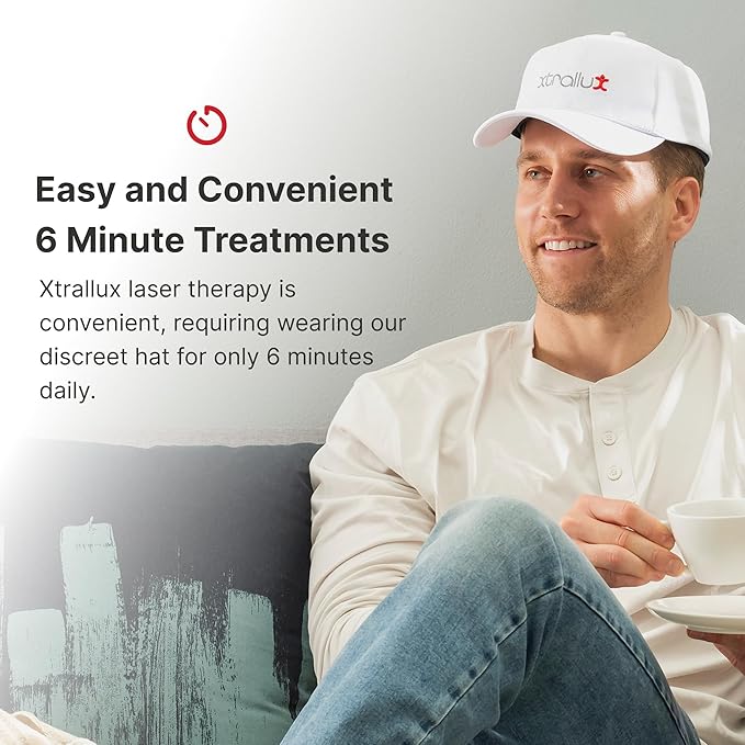 Hair Regrowth Cap | Laser Hair Growth Hat 136 Lasers, 6 Minute Treatment, FDA Cleared, Drug-Free, Flexible Fitting, Laser Hat For Hair Growth Red Light For Hair Loss Hair Regrowth Laser Cap