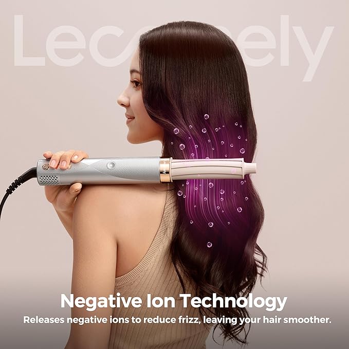 5 in 1 Hot Air Styler Wrap with Automatic Curling & Drying High-Speed Hair Dryer Brush with Negative Ion Technology for Frizz Control & Long Lasting Styles AirEdge A3
