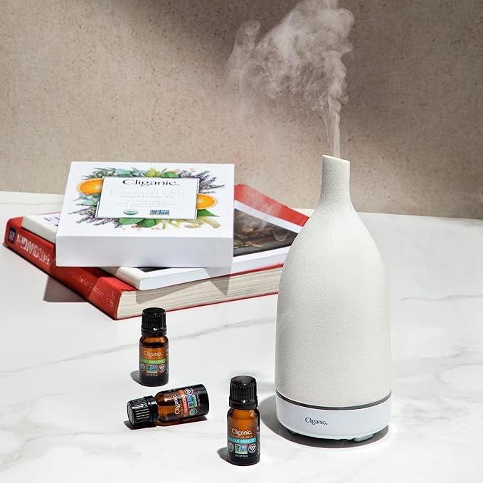 Cliganic USDA Organic Lemon Essential Oil, 100% Pure & Natural | Undiluted, for Aromatherapy, Household Cleaning | Non-GMO Verified (Packaging May Vary)