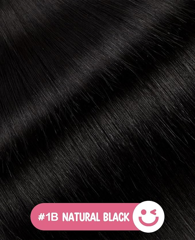 Youngsmile Injection Tape in Hair Extensions Human Hair, #1B Natural Black Invisible Tape in Injected Hair Extensions, 20pcs 45g, 20 Inch Injected Tape Ins Straight Extensiones De Cabello (#1B,20'')